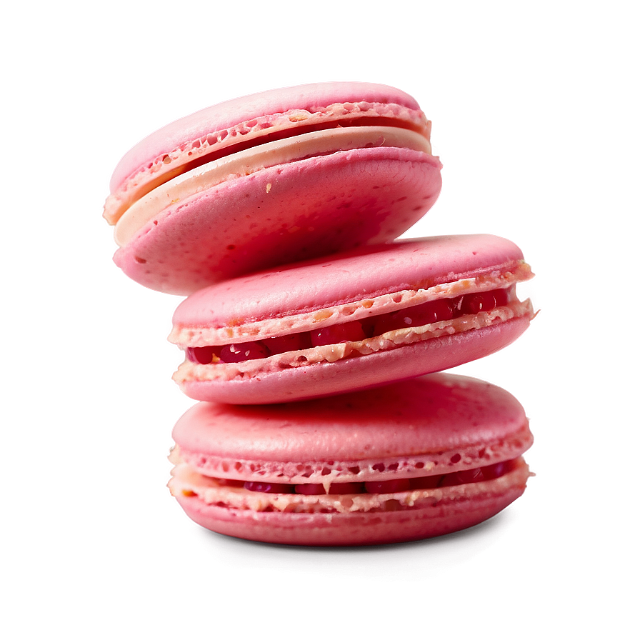 Raspberry Macaron Png 12