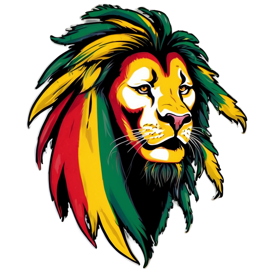 Rasta Lion Graffiti Art Png 06292024