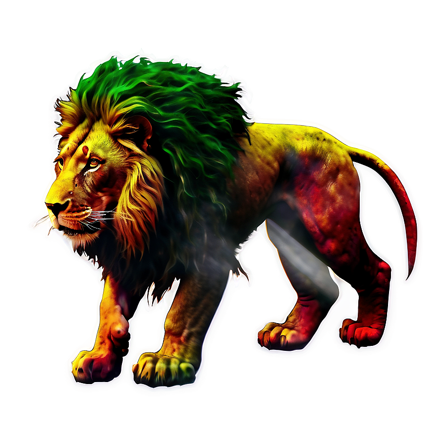 Rasta Lion In Cosmic Space Png Wiw