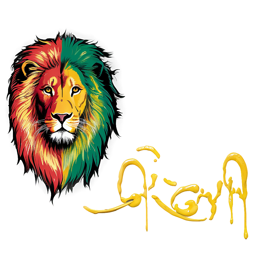 Rasta Lion On Grunge Background Png 91