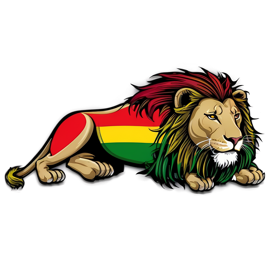 Rasta Lion Vector Art Png 06292024