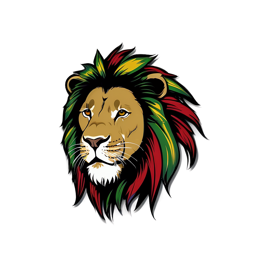 Rasta Lion Vector Art Png 06292024