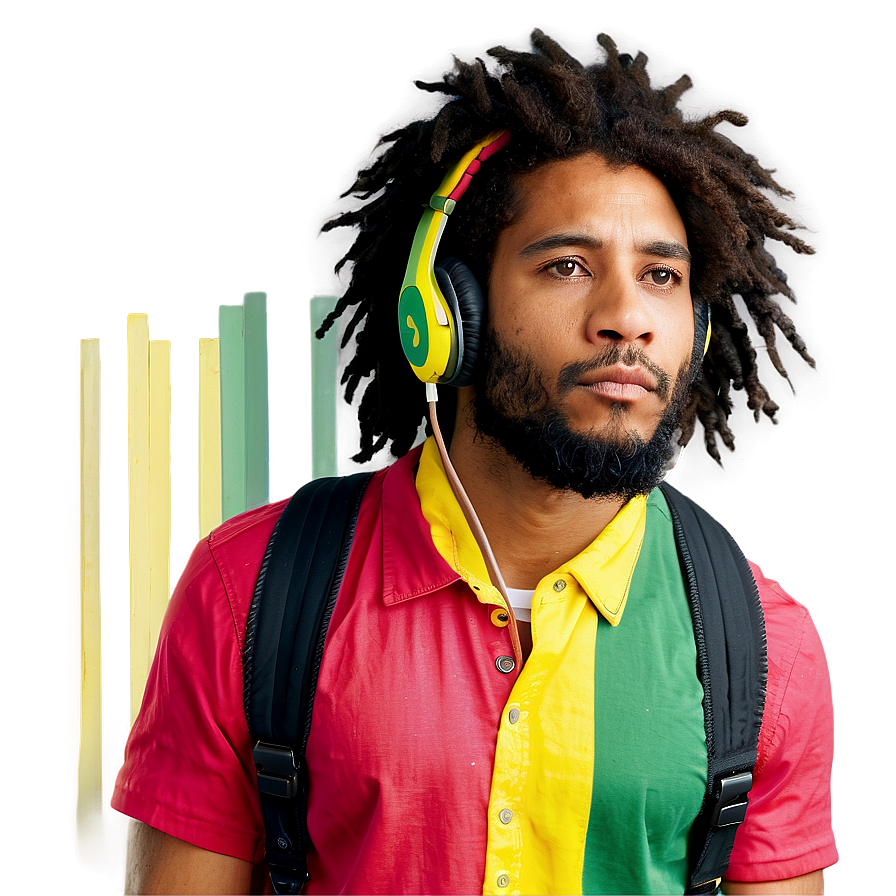 Rasta Lion With Headphones Png Rew