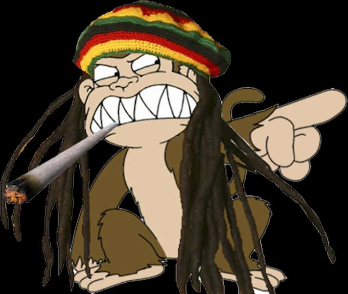 Rasta Monkey Cartoon