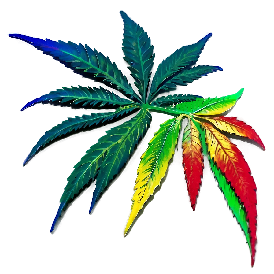 Rasta Weed Leaf Png 05032024