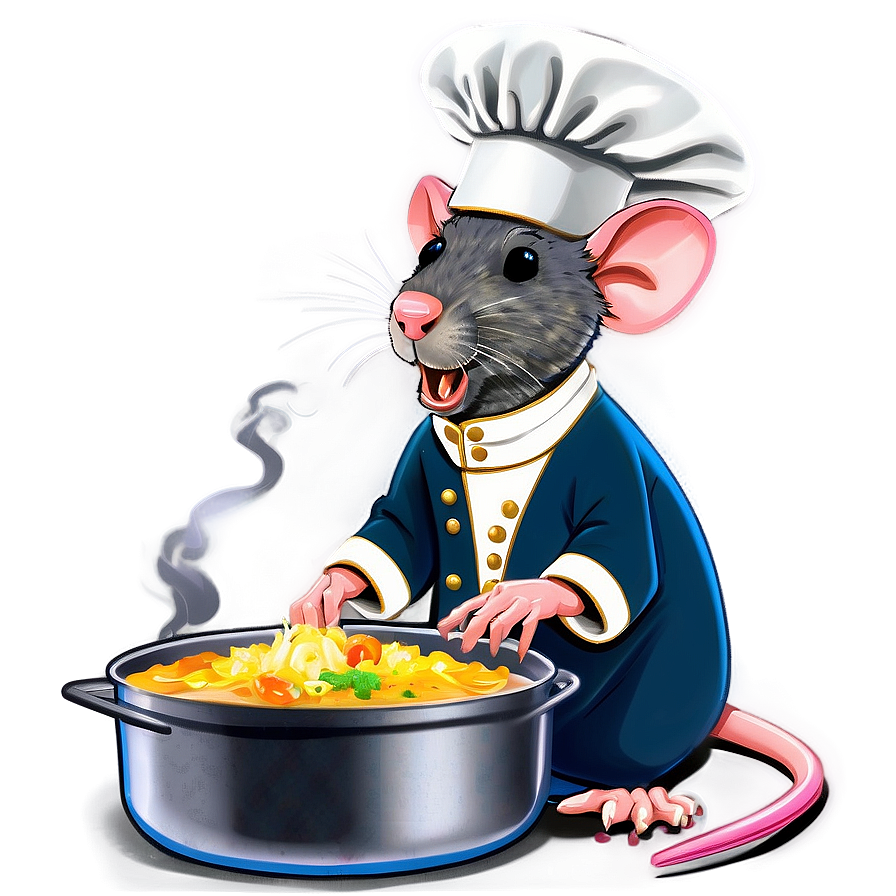 Rat Chef Cooking Png Uqr