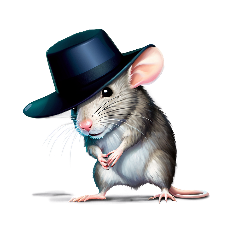 Rat In Hat Image Png Ktl14