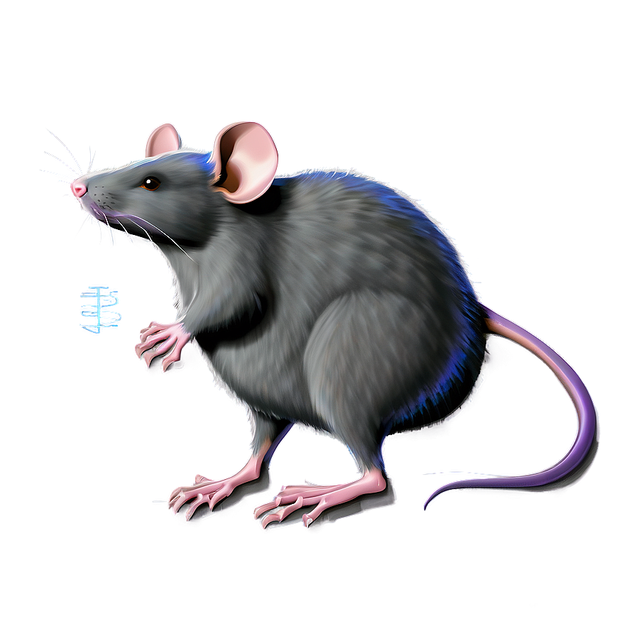 Rat Sketch Png 05042024