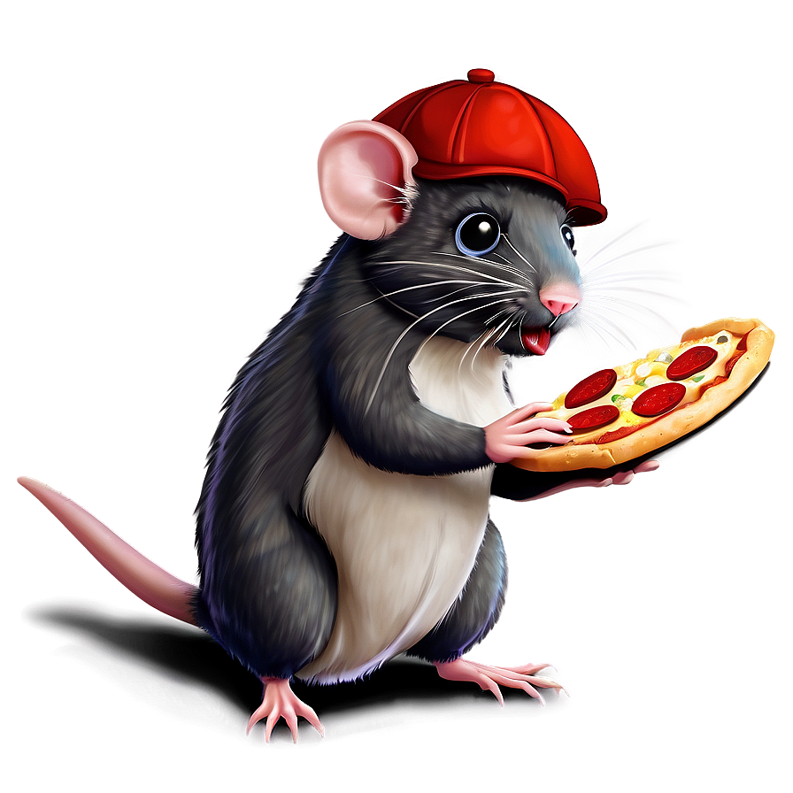 Rat With Pizza Png 27