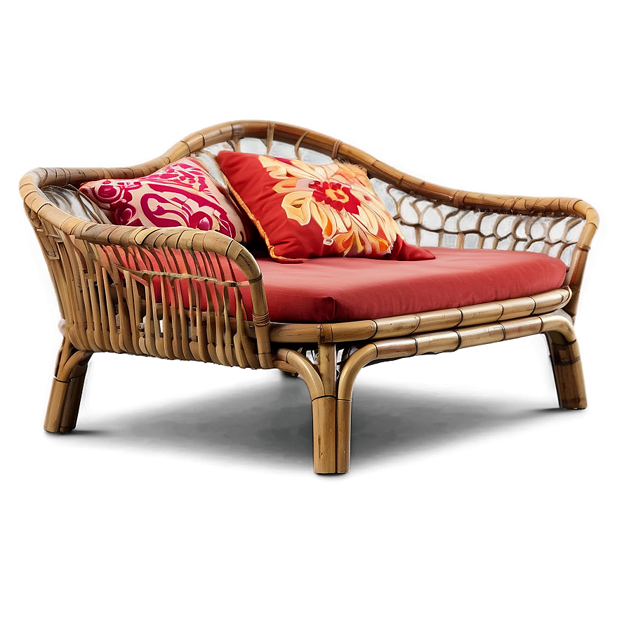 Rattan Bed Bohemian Png 95