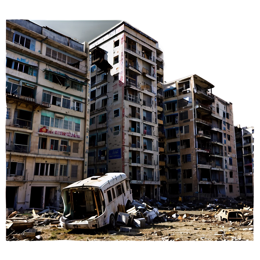 Ravaged City Panorama Png 06262024