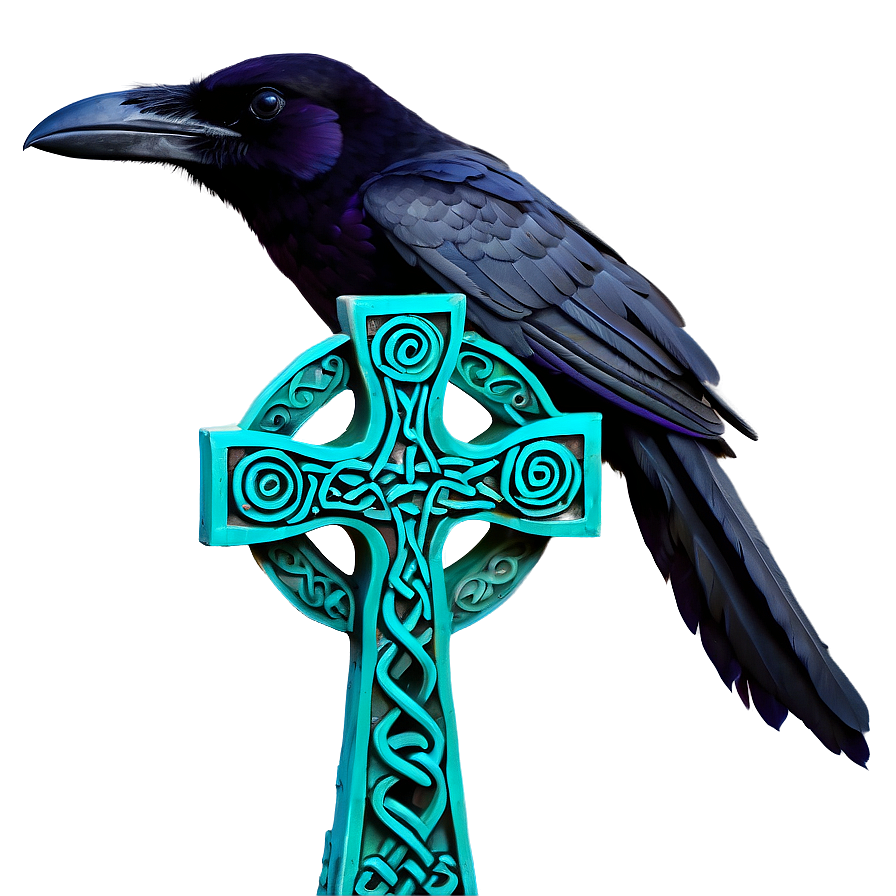 Ravens On Celtic Cross Png Nyu36