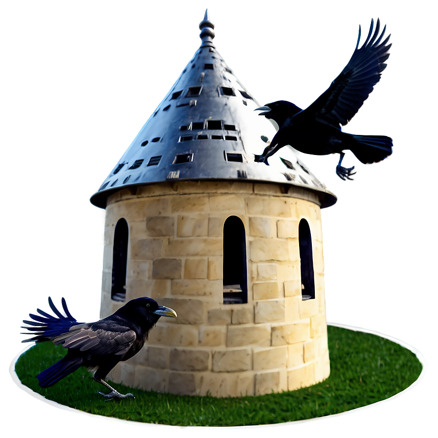 Ravens Surrounding Castle Png 17