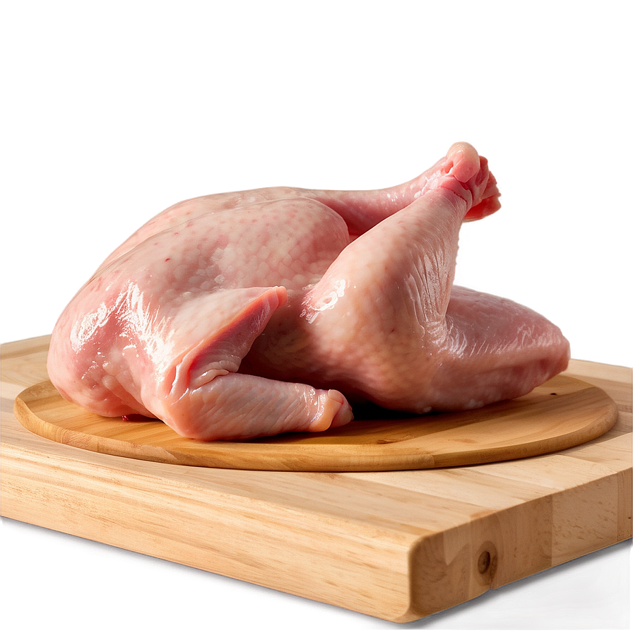 Raw Chicken On Cutting Board Png 06272024