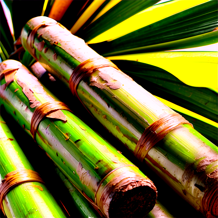 Raw Sugarcane Closeup Png 47