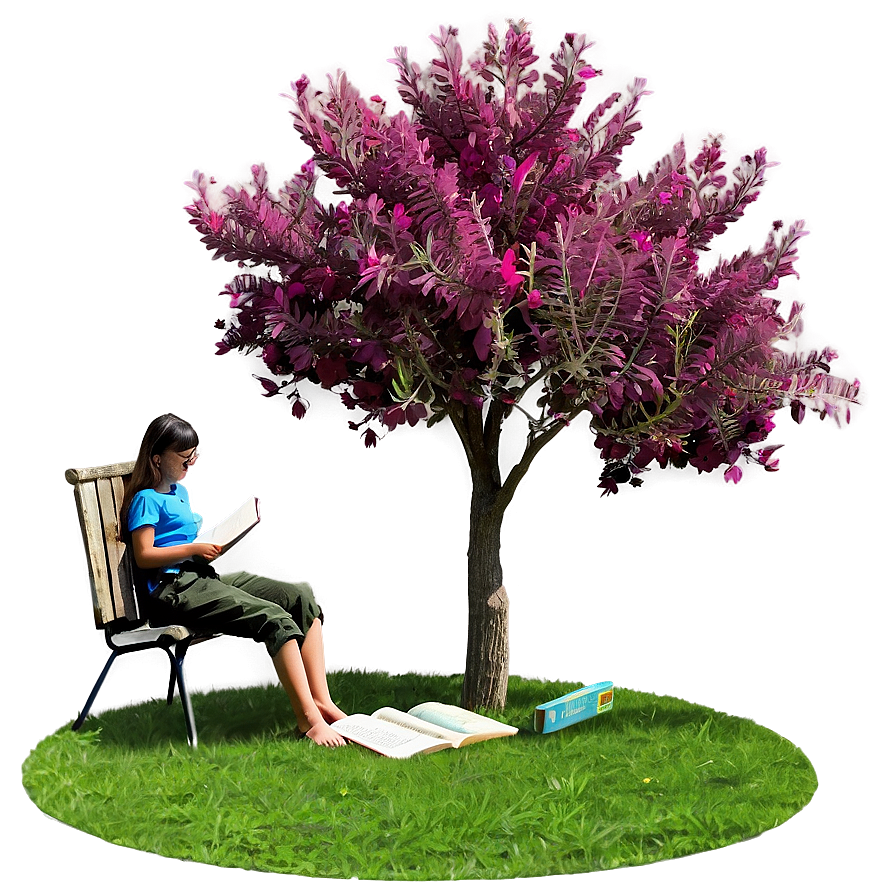 Reading Under Tree Png Ewv