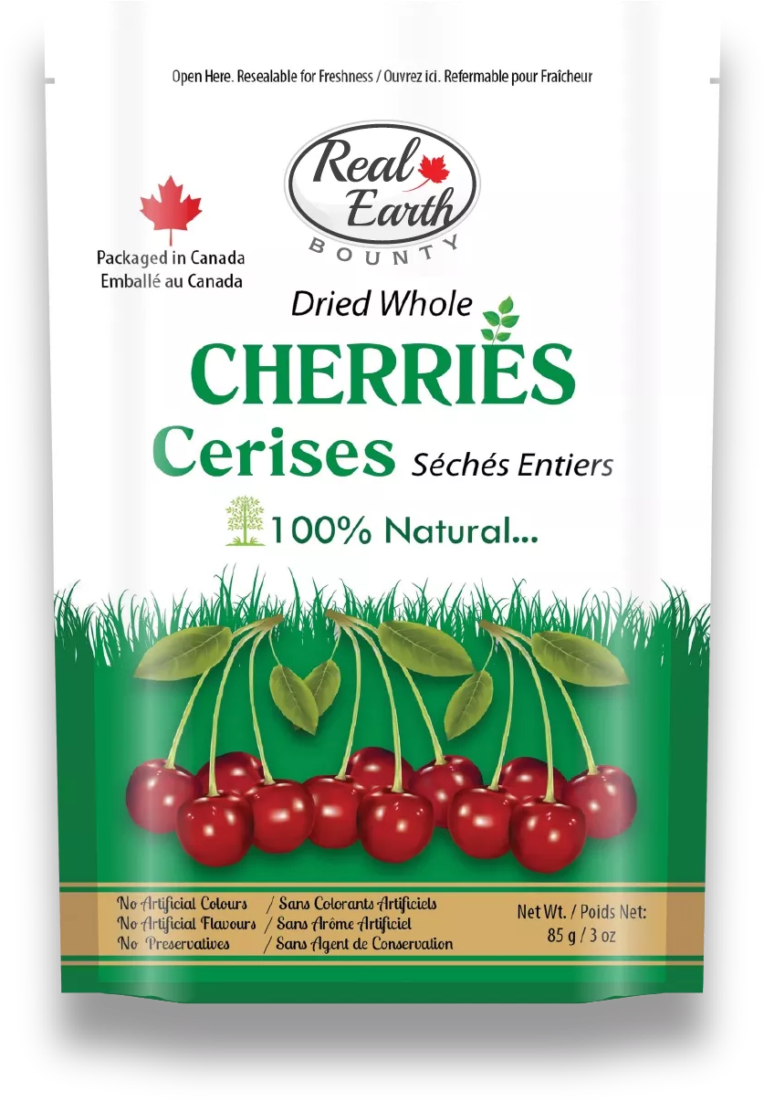 Real Earth Bounty Dried Cherries Package