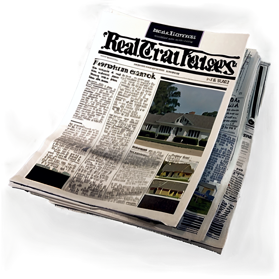 Real Estate Listings Newspaper Png Dqn