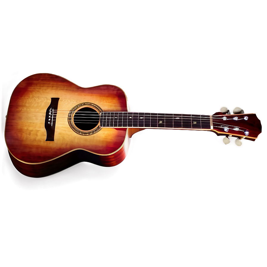 Realistic Acoustic Guitar Art Png Tye65