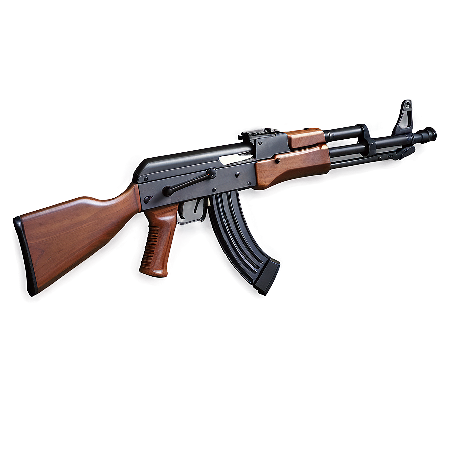 Realistic Ak 47 Weapon Png 05252024