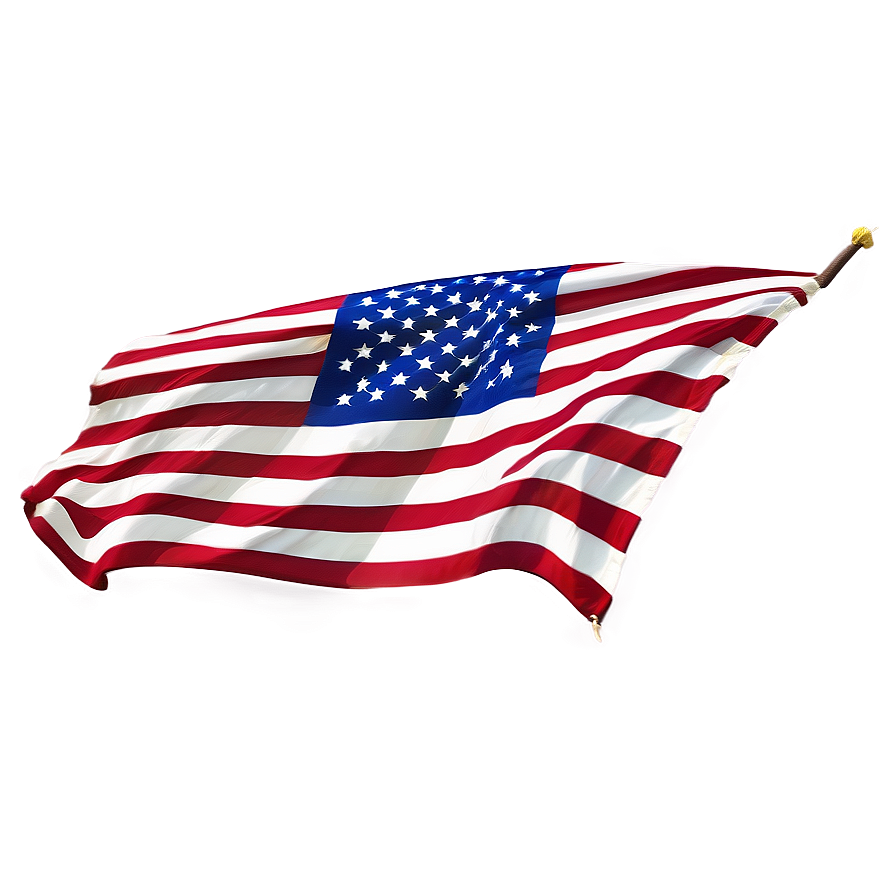 Realistic American Flag Waving Png Rqe90