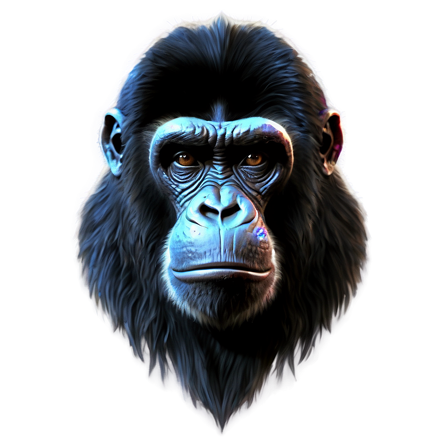 Realistic Ape Artwork Png 06262024