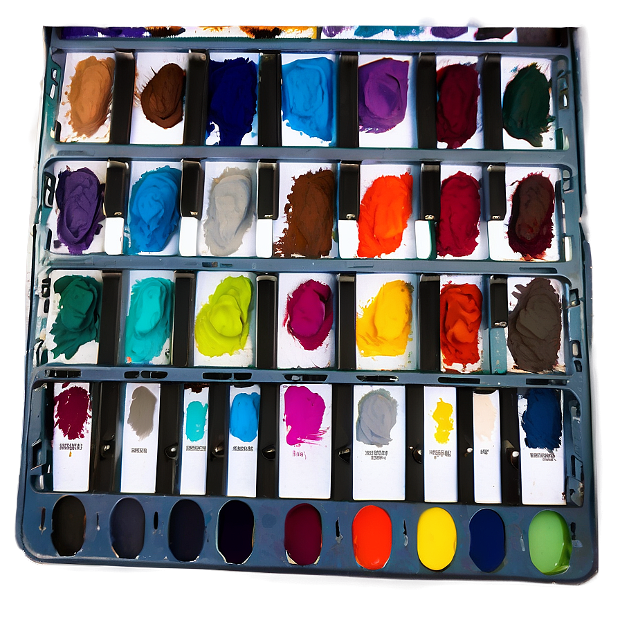 Realistic Art Palette Png 06212024