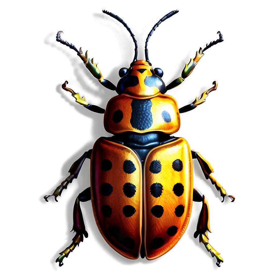 Realistic Beetle Illustration Png Qix79