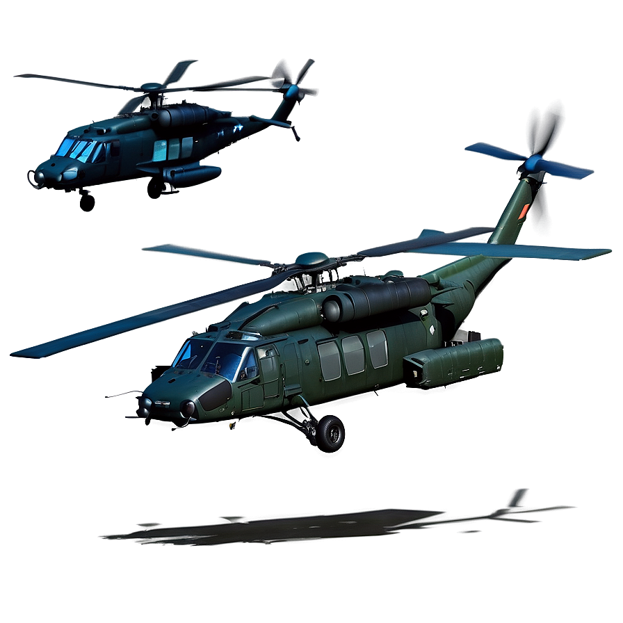 Realistic Black Hawk Helicopter Png 5