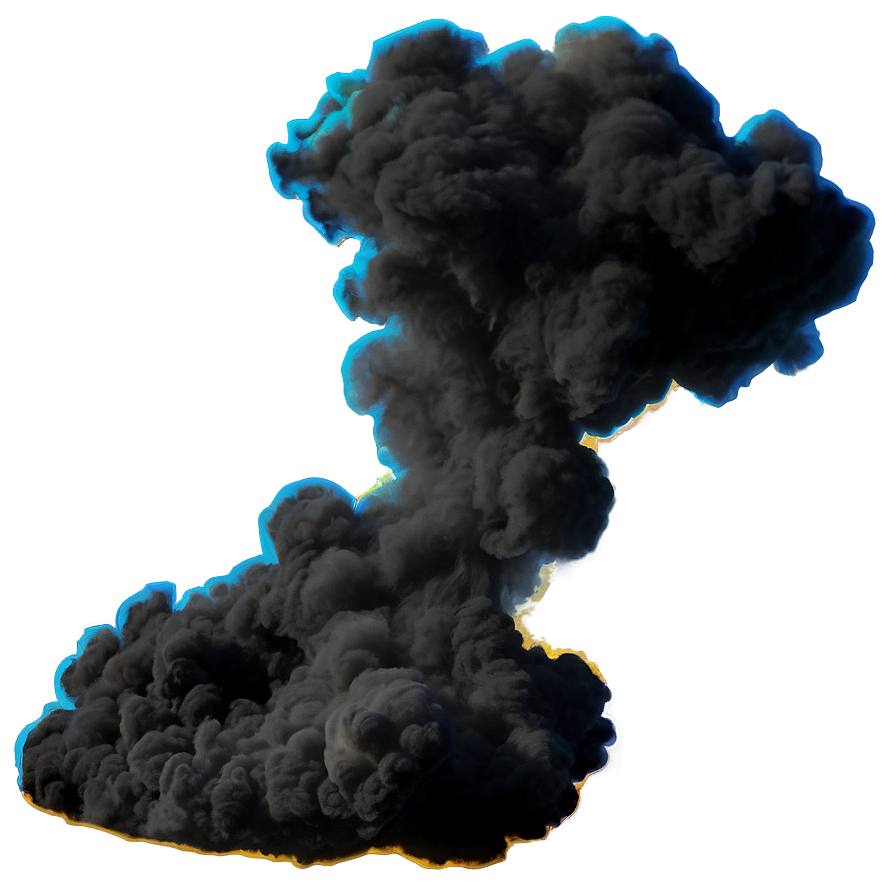 Realistic Black Smoke Png 05252024