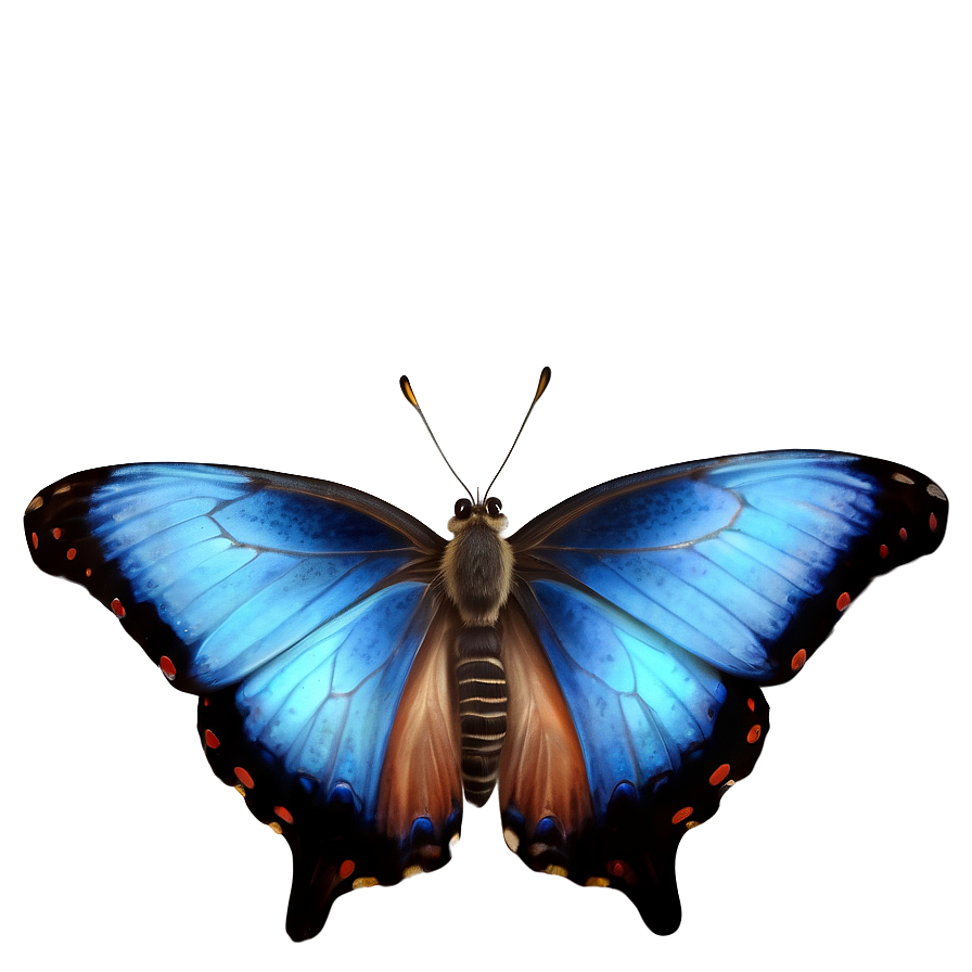 Realistic Blue Butterfly Image Png 48