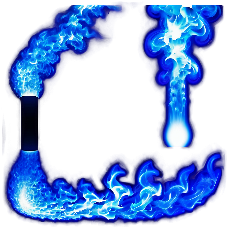 Realistic Blue Fire Effect Png Fwu