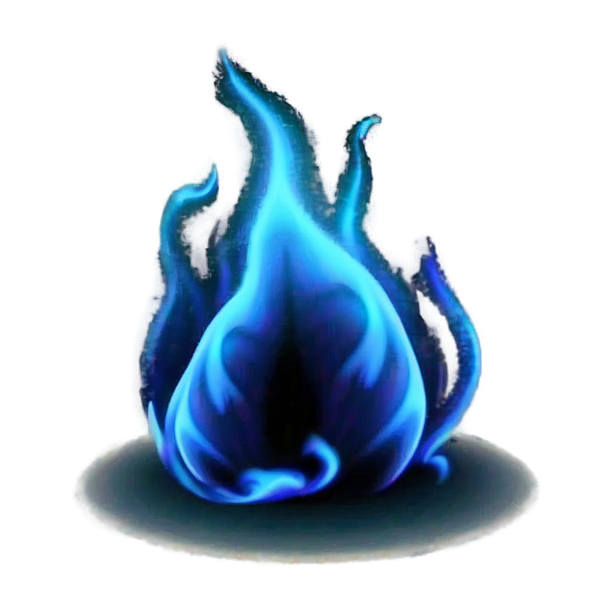 Realistic Blue Fire Effect Png Kvm29