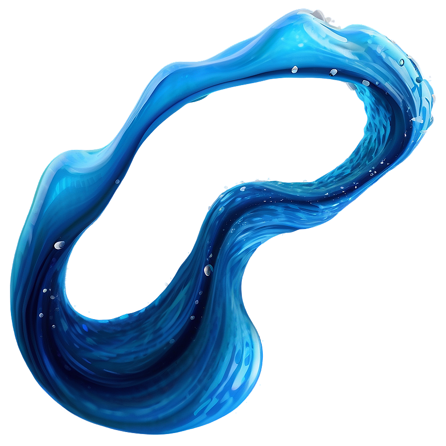 Realistic Blue Wave Png 19