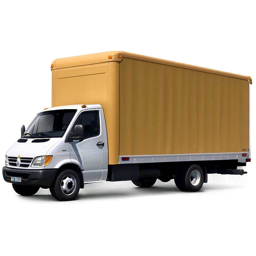 Realistic Box Truck Rendering Png 06132024