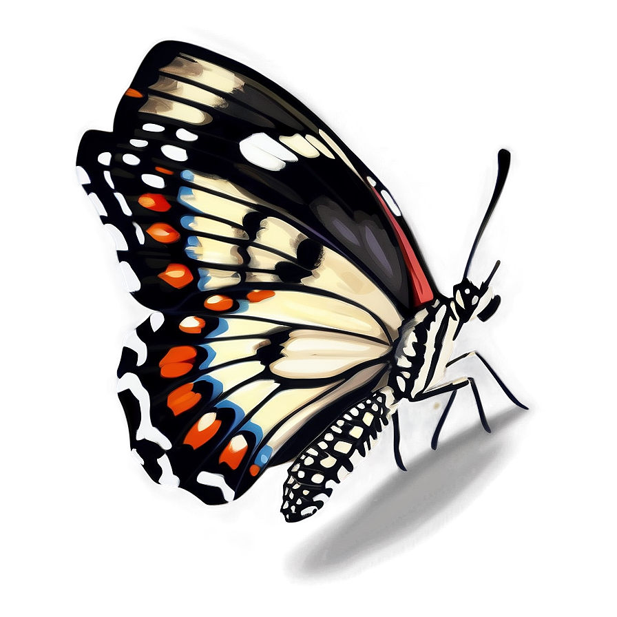 Realistic Butterfly Drawing Png 88