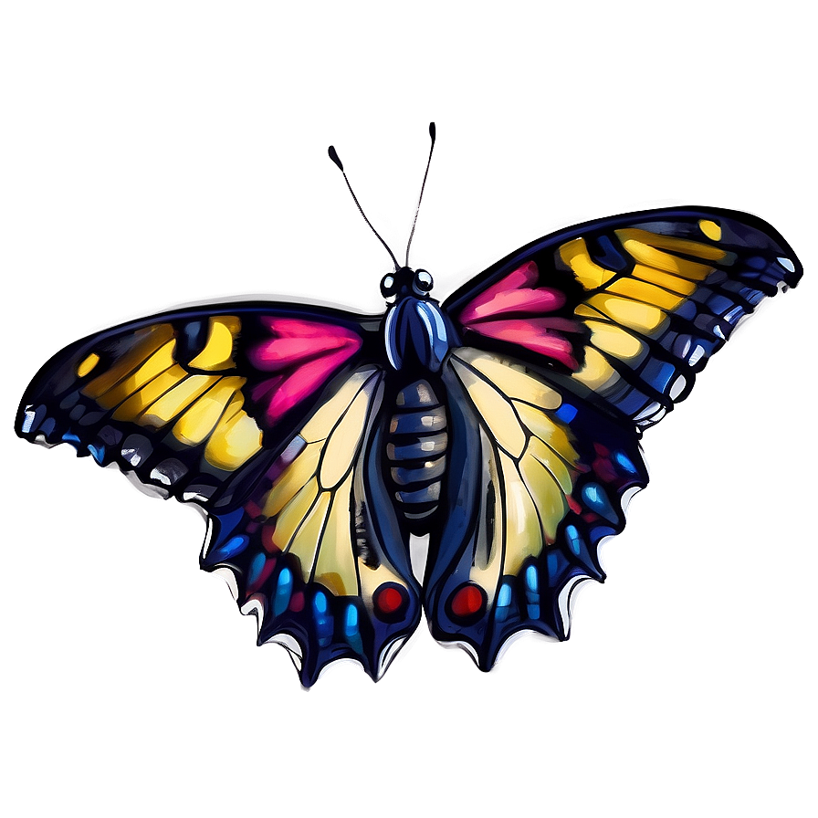 Realistic Butterfly Graphic Png Grn