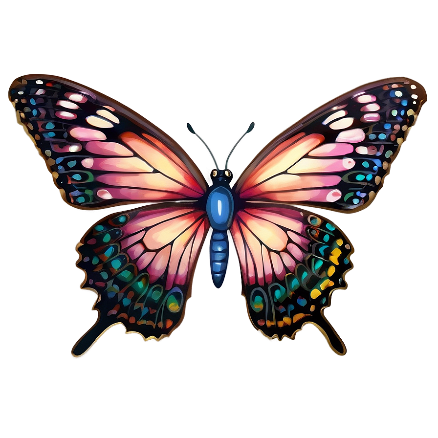 Realistic Butterfly Outline Png Gha