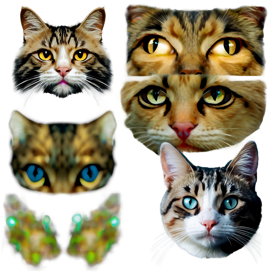 Realistic Cat Face Png 06122024