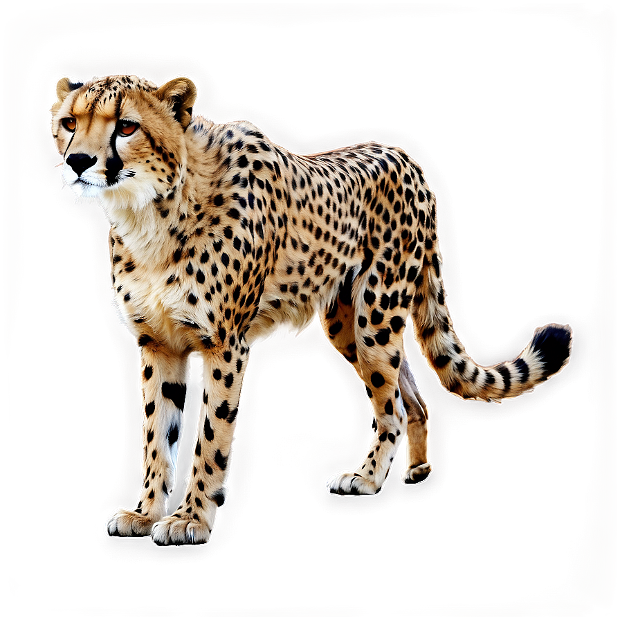 Realistic Cheetah Illustration Png Njm