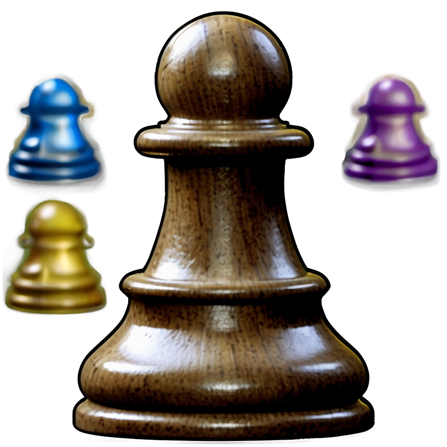 Realistic Chess Pawn Representation Png 48