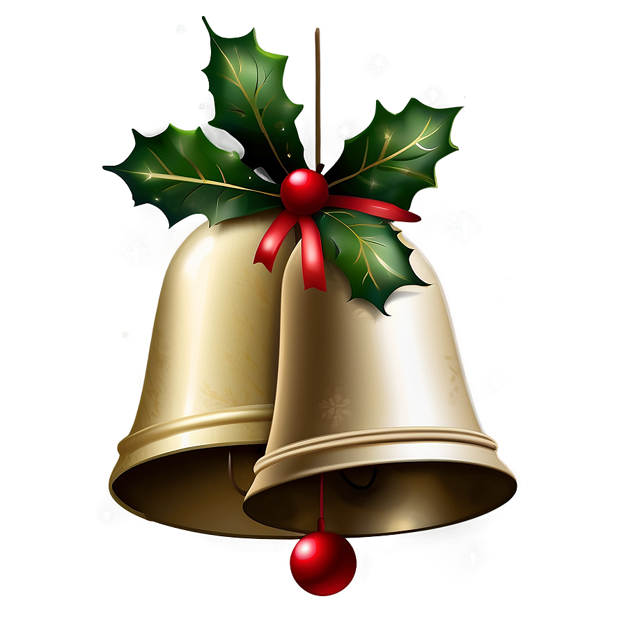 Realistic Christmas Bells Png Neu