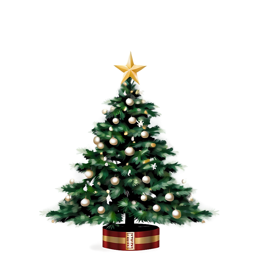 Realistic Christmas Tree Png 04292024