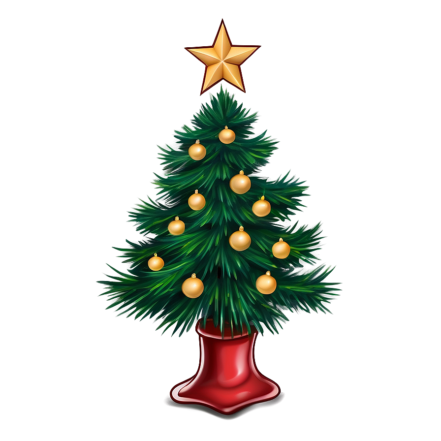 Realistic Christmas Tree Sketch Png Jsx