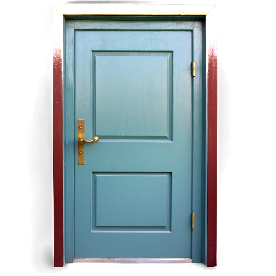 Realistic Closed Door Representation Png 06292024