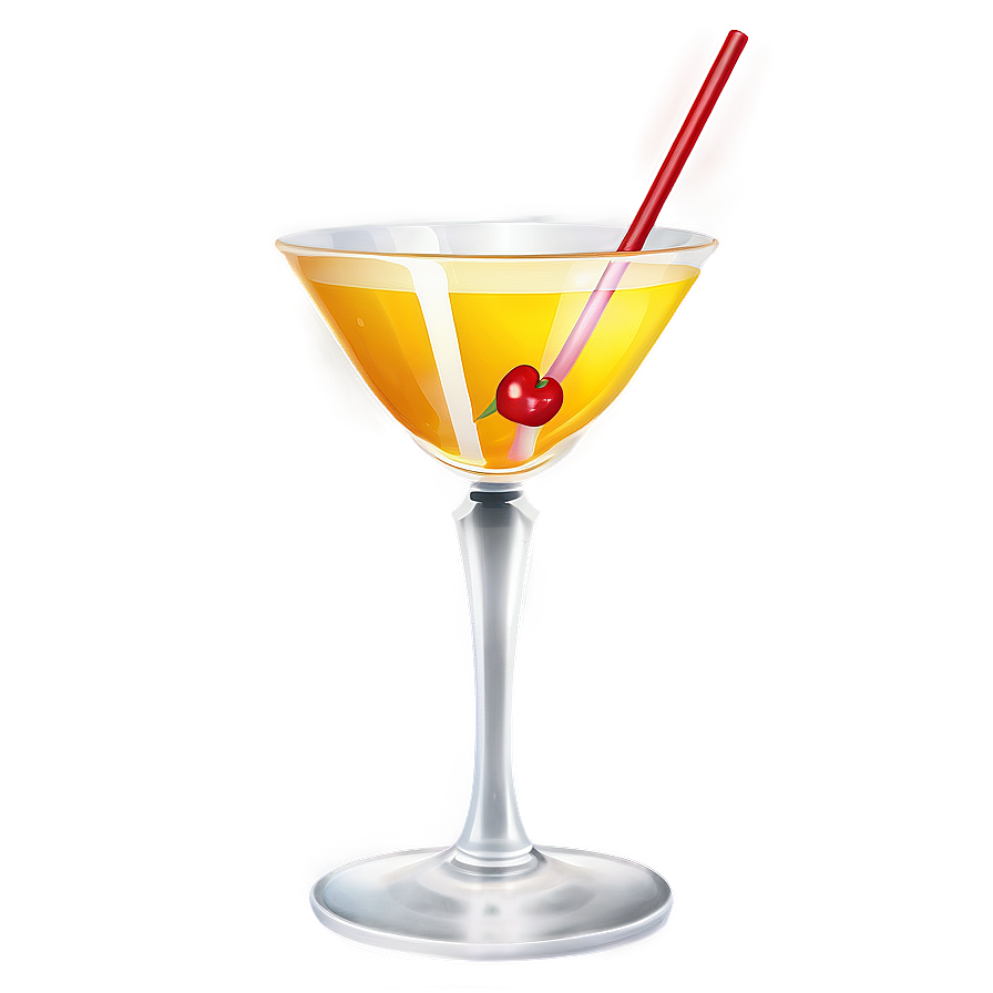 Realistic Cocktail Glass Png 06212024