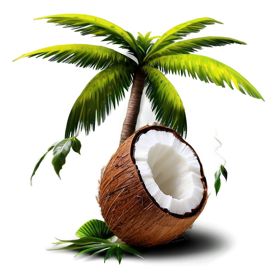 Realistic Coconut Tree Png 06202024