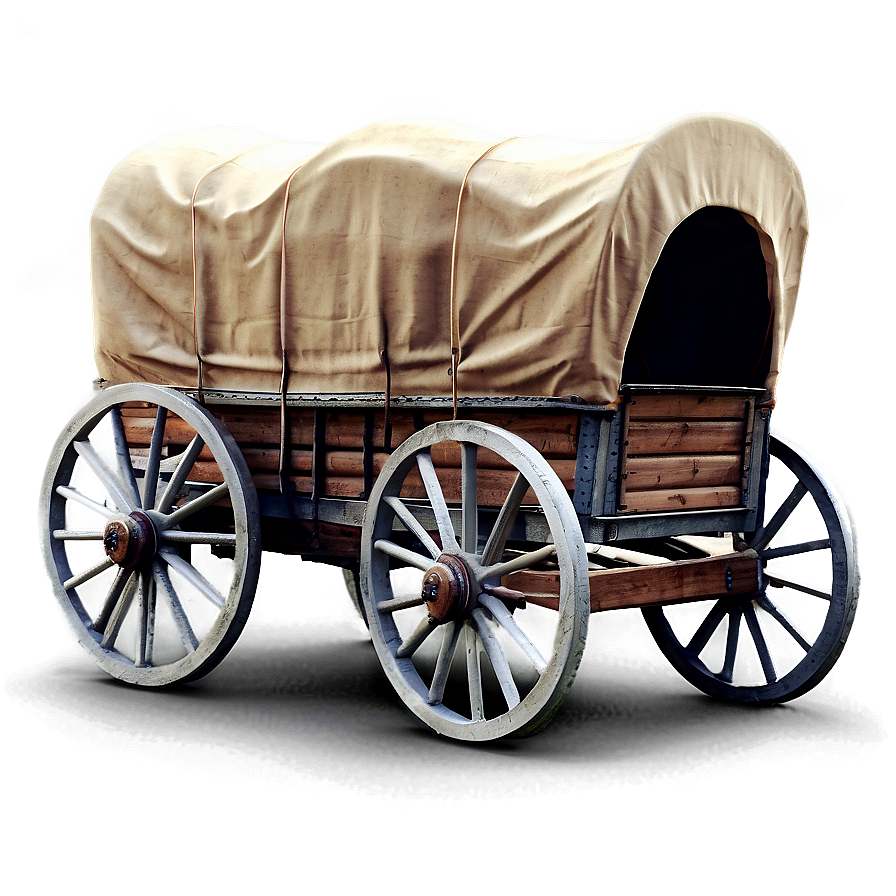 Realistic Covered Wagon Render Png 52