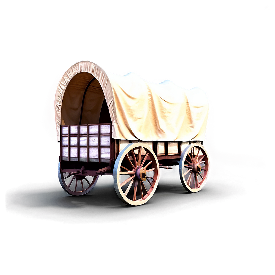 Realistic Covered Wagon Render Png 58