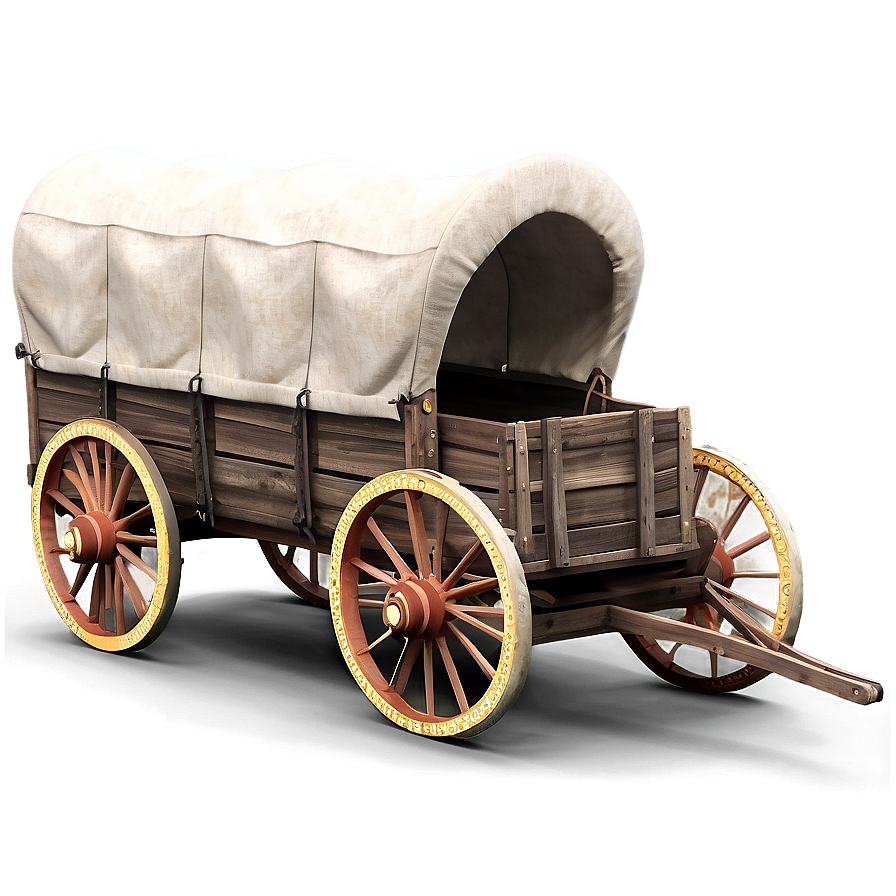 Realistic Covered Wagon Render Png Oil21